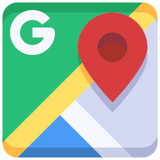 imagen google maps que se encuentra en el footer debajo de las redes sociales para redireccionar a los clientes a la ubicacion de la empresa