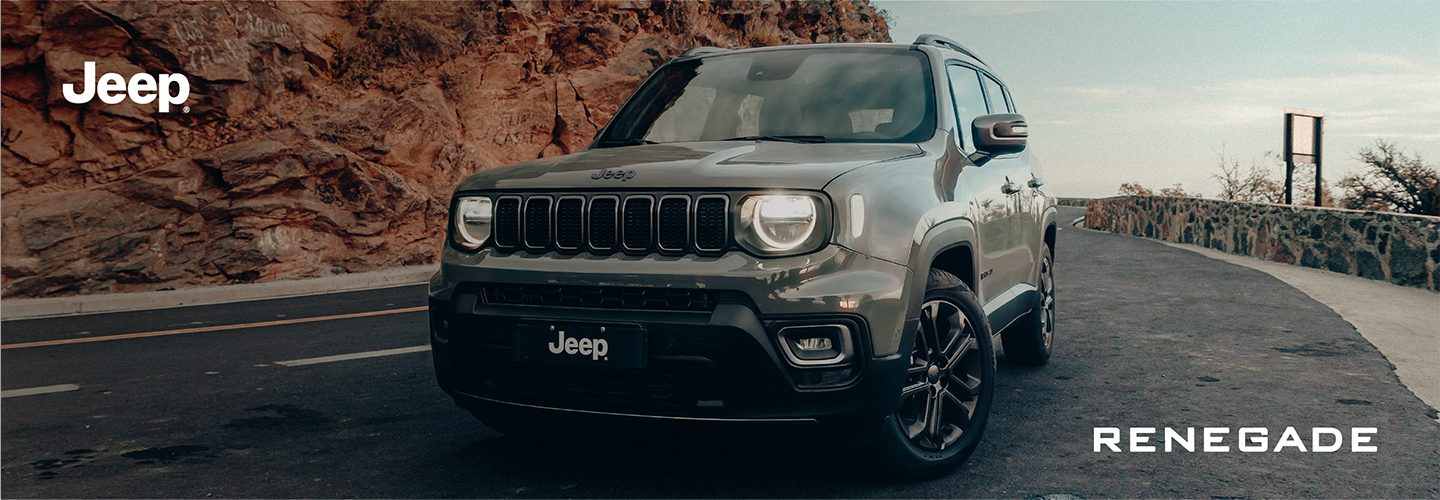 imagen presentacion con vehiculo jeep renegade que se encuentra dentro del carousel