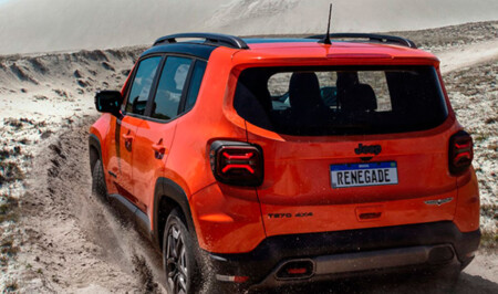 imagen jeep renegade naranja de atras